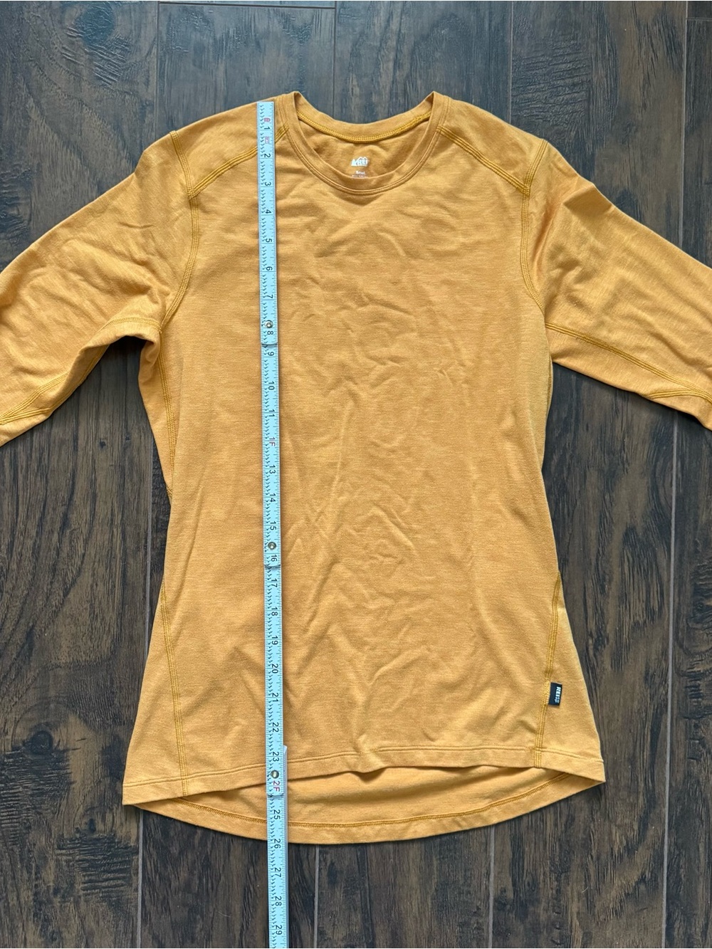 REI Gold Yellow Small Long Sleeve Athletic Tee - Picture 7 of 7
